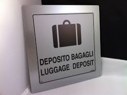 Locker Luggage Sign Lockers for luggage at the train stations in Italy: where to find them!