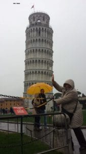 Photo of our reader Vera in Pisa